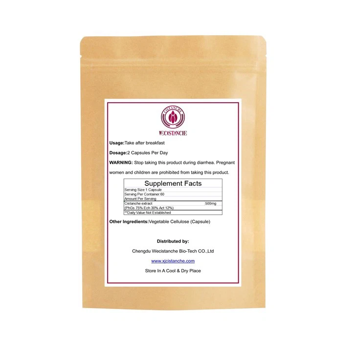 Cistanche Dietary Supplement Cognitive Function Improvement Phenylethanoid Glycosides 75% Echinacoside 30% Acteoside 12%